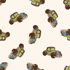 transportation car cartoon seamless pattern background N20