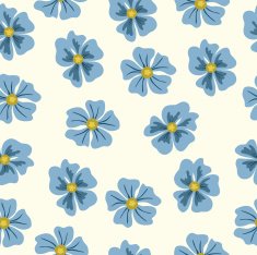 Vector seamless pattern with flowers N30