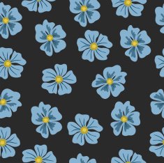 Vector seamless pattern with flowers N31