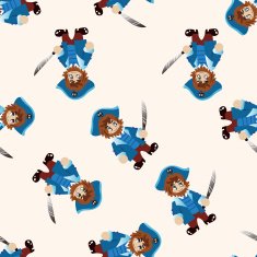 pirate cartoon seamless pattern background N35