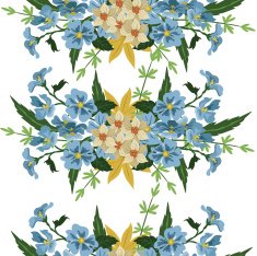 Vector seamless pattern with flowers N34