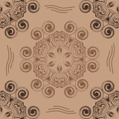 abstract seamless pattern in the form of swirling circles
