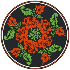 floral seamless pattern Russian traditional ornament N2