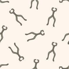 dentist tools cartoon seamless pattern background N3
