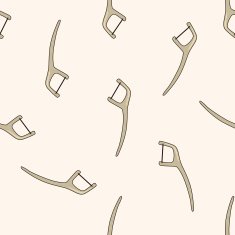 dentist tools cartoon seamless pattern background N7