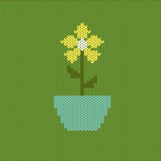 Crocheted flower N3