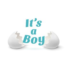 Its a boy Template for baby shower N2