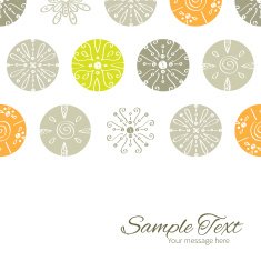 Vector abstract gray and green polka dot backgr horizontal border