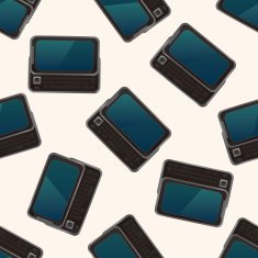 computer cartoon seamless pattern background N17