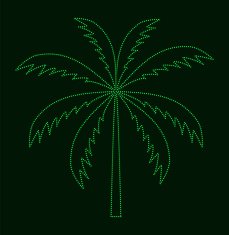 Silhouette of Palm Tree Vector illustration N2