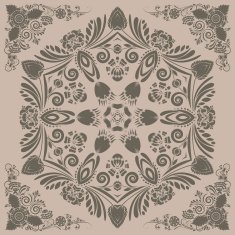 pattern with floral ornament N2