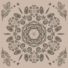 pattern with floral ornament N3