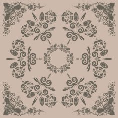 pattern with floral ornament N4