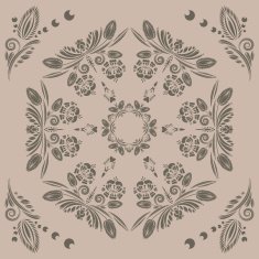 pattern with floral ornament N6