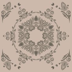 pattern with floral ornament N7