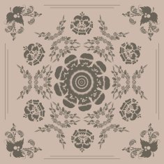 pattern with floral ornament N8