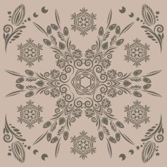 pattern with floral ornament N9