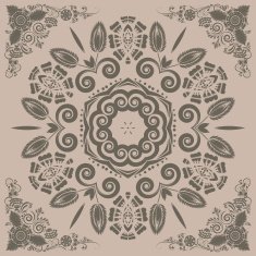 pattern with floral ornament N10