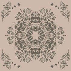 pattern with floral ornament N12