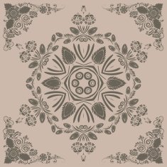 pattern with floral ornament N13