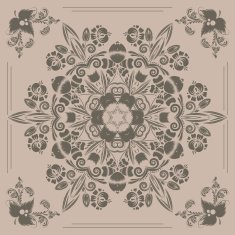 pattern with floral ornament N16