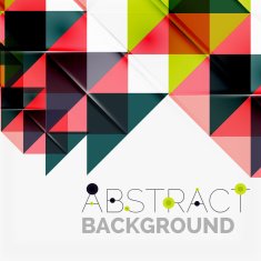 Abstract geometric background Modern overlapping triangles N504