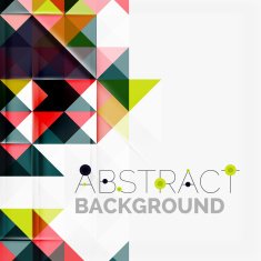 Abstract geometric background Modern overlapping triangles N505