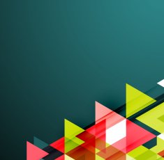 Abstract geometric background Modern overlapping triangles N518