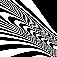 Pattern with optical illusion Black and white background N10