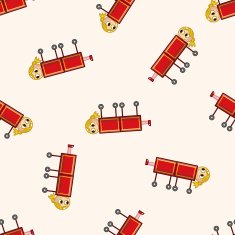 magic cartoon seamless pattern background N2