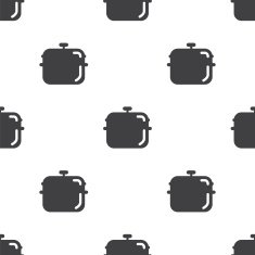 pot vector seamless pattern