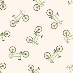 transportation bike cartoon seamless pattern background N17