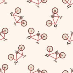 transportation bike cartoon seamless pattern background N18