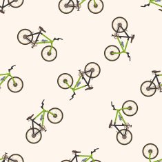 transportation bike cartoon seamless pattern background N19