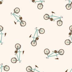 transportation bike cartoon seamless pattern background N21