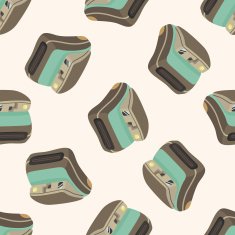 camera cartoon seamless pattern background N32