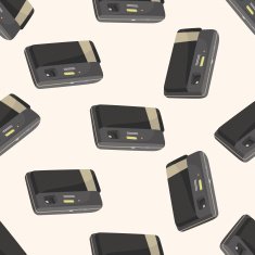 camera cartoon seamless pattern background N34