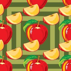 seamless pattern from apples N3