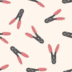 work tool wrench cartoon seamless pattern background N3