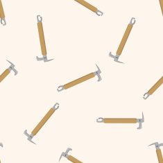 hammer cartoon seamless pattern background