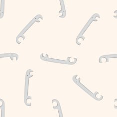 work tool wrench cartoon seamless pattern background N5