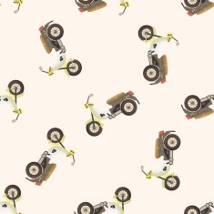 transportation motor cartoon seamless pattern background N14