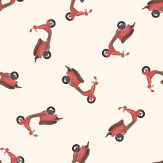 transportation motor cartoon seamless pattern background N15