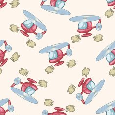 transportation Helicopters cartoon seamless pattern background N4