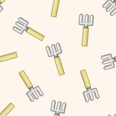 gardening shovel cartoon seamless pattern background N16