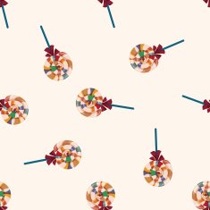 candy cartoon seamless pattern background N12