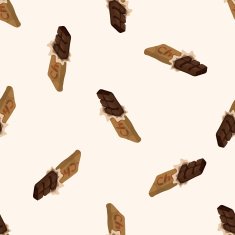 chocolate cartoon seamless pattern background