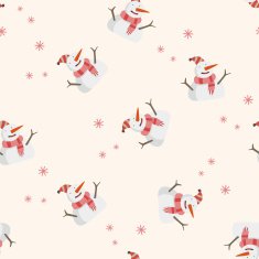 weather snowy cartoon seamless pattern background N5