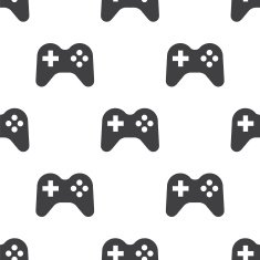 joystick vector seamless pattern