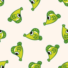 fish cartoon seamless pattern background N11